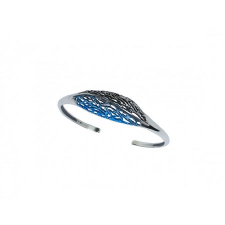 Pulsera Plata Orfega Azul Botanic