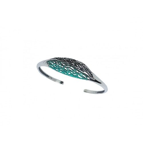 Pulsera Plata Orfega Turquesa Botanic