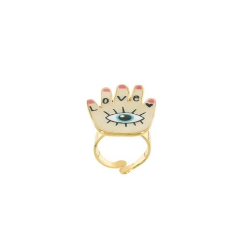 Anillo Porte Bonheur Taratata mano 3