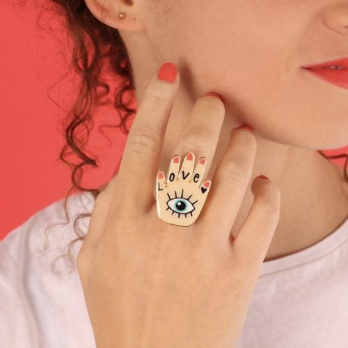 Anillo Porte Bonheur Taratata mano 4