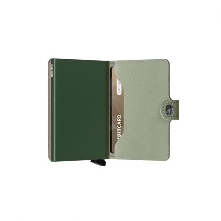 Cartera Secrid Miniwallet Crisple Pistachio automatica anticopia 2