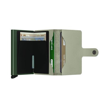Cartera Secrid Miniwallet Crisple Pistachio automatica anticopia 3