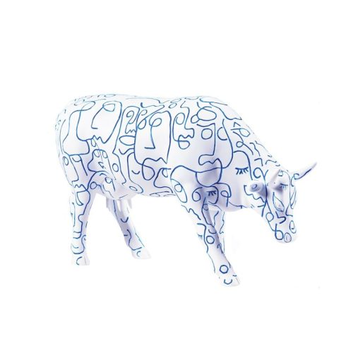 Vaca Cow Parade "Arty Cow" grande - Imagen 2
