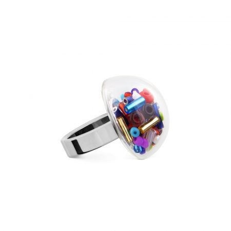 Anillo Pylones Dome mini Multicolor