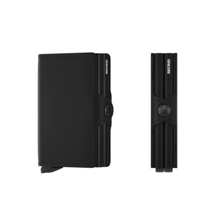 Cartera SECRID Doble Twinwallet automática anticopia Matte Negra