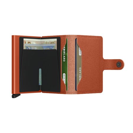 Cartera SECRID Miniwallet automática anticopia CRISPLE Naranja 3