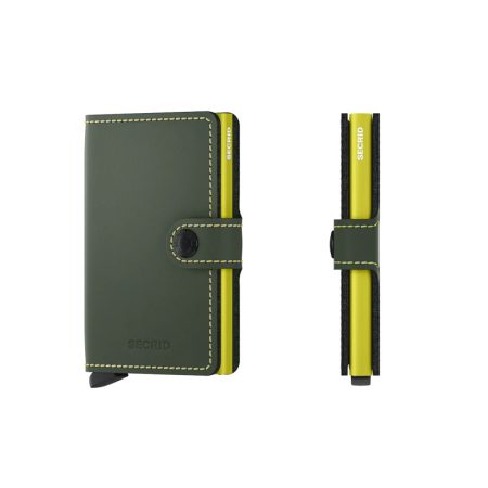 Cartera SECRID Miniwallet automática anticopia Matte Verde Lima