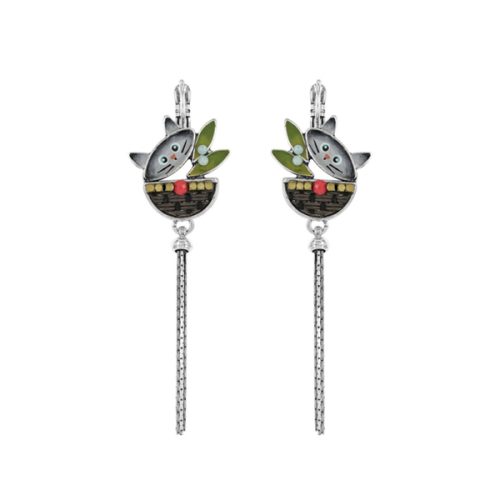 Pendientes Gros Malin Taratata originales gato medianos 1
