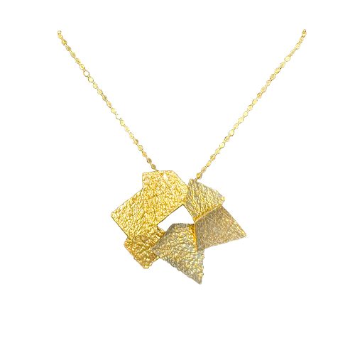 colgante plata Orfega Ori chapado oro pequeño