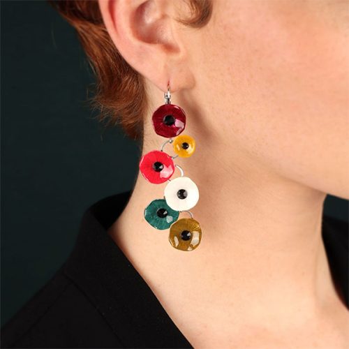 Pendientes grandes Taratata Mambo multicolor 2