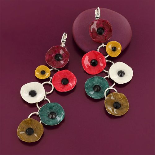 Pendientes grandes Taratata Mambo multicolor 3