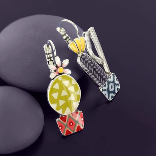 Pendientes Taratata Cactus multicolor 4