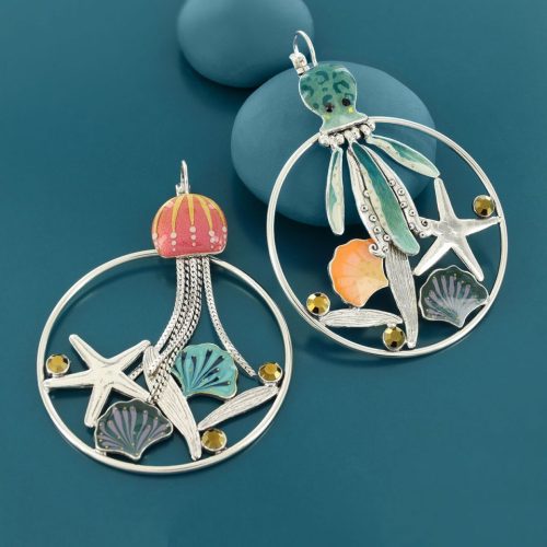 pendientes originales Taratata Abysses circulos