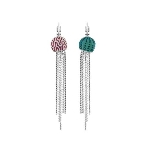 pendientes Taratata Abysses medusas a rayas