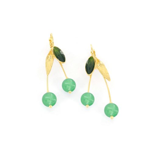 Pendientes Tarata Cerise verdes ok