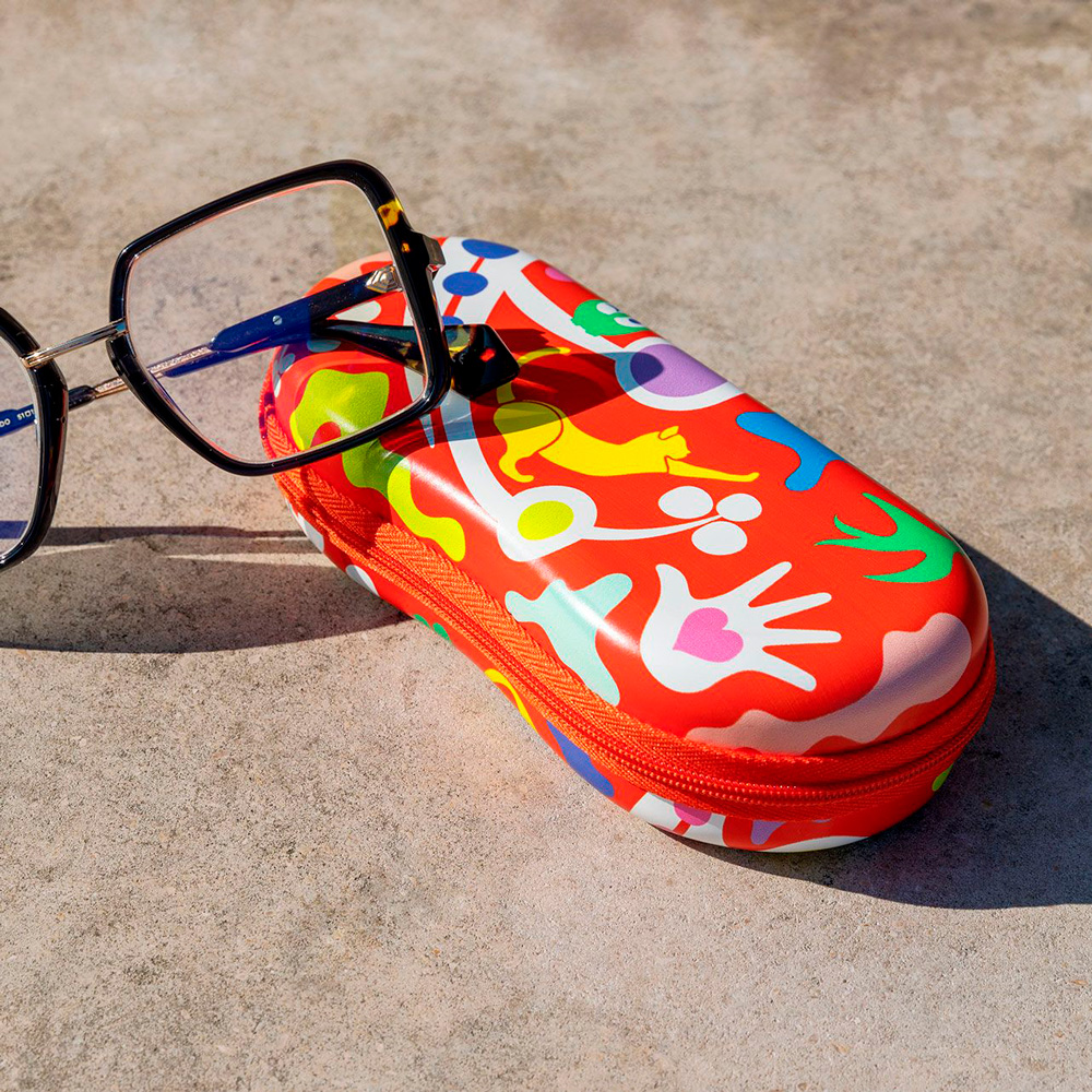 funda para gafas original Pylones estampado Celebration