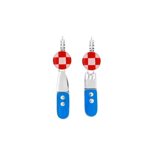 pendientes fantasía Taratata Dinette cubiertos