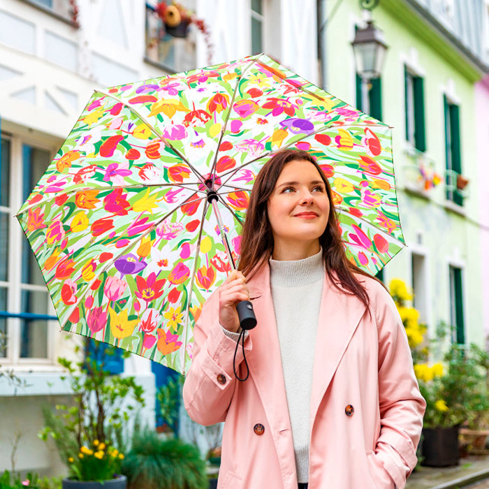 paraguas plegable original Pylones Parapluie tulipanes