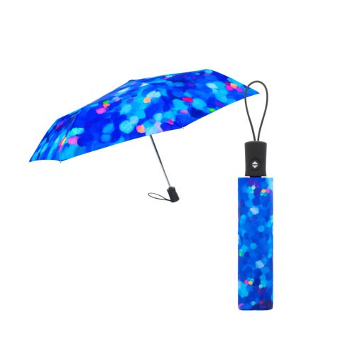 paraguas plegable Pylones estampado Blue Palette