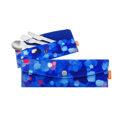 Juego Cubiertos Delice Cut de Pylones paleta azul
