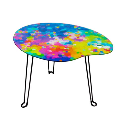 mesita plegable original Pylones estampado palette