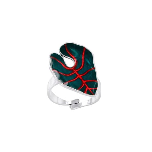anillo original Taratata Fabuleuse hoja verde oscuro