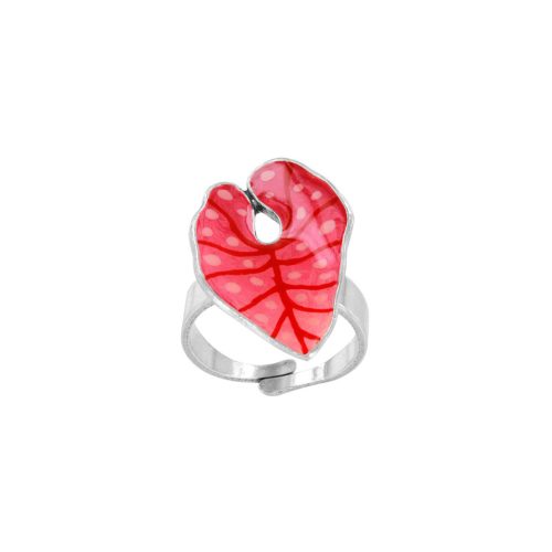 anillo original Taratata Fabuleuse hoja rosa