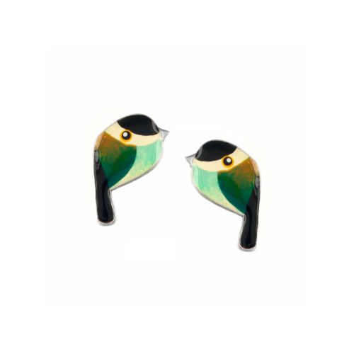 pendientes fantasía Taratata Fabuleuse pajarito verde