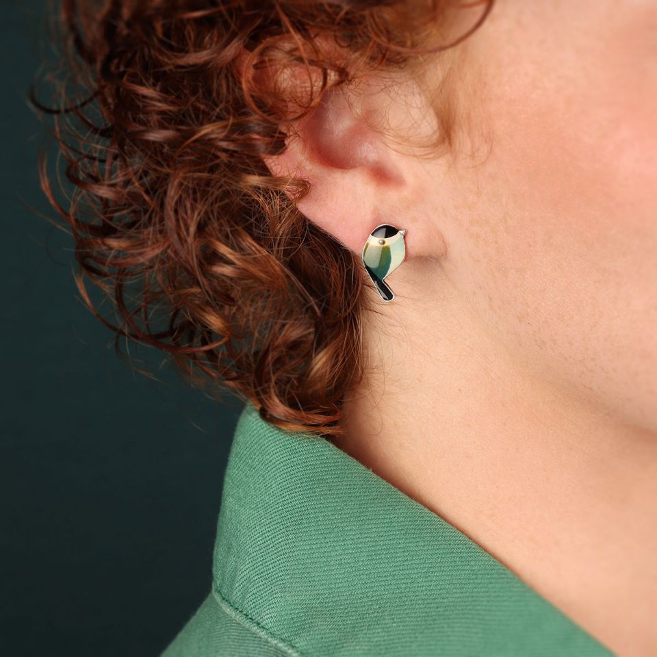 pendientes Taratata Fabuleuse pajarito verde