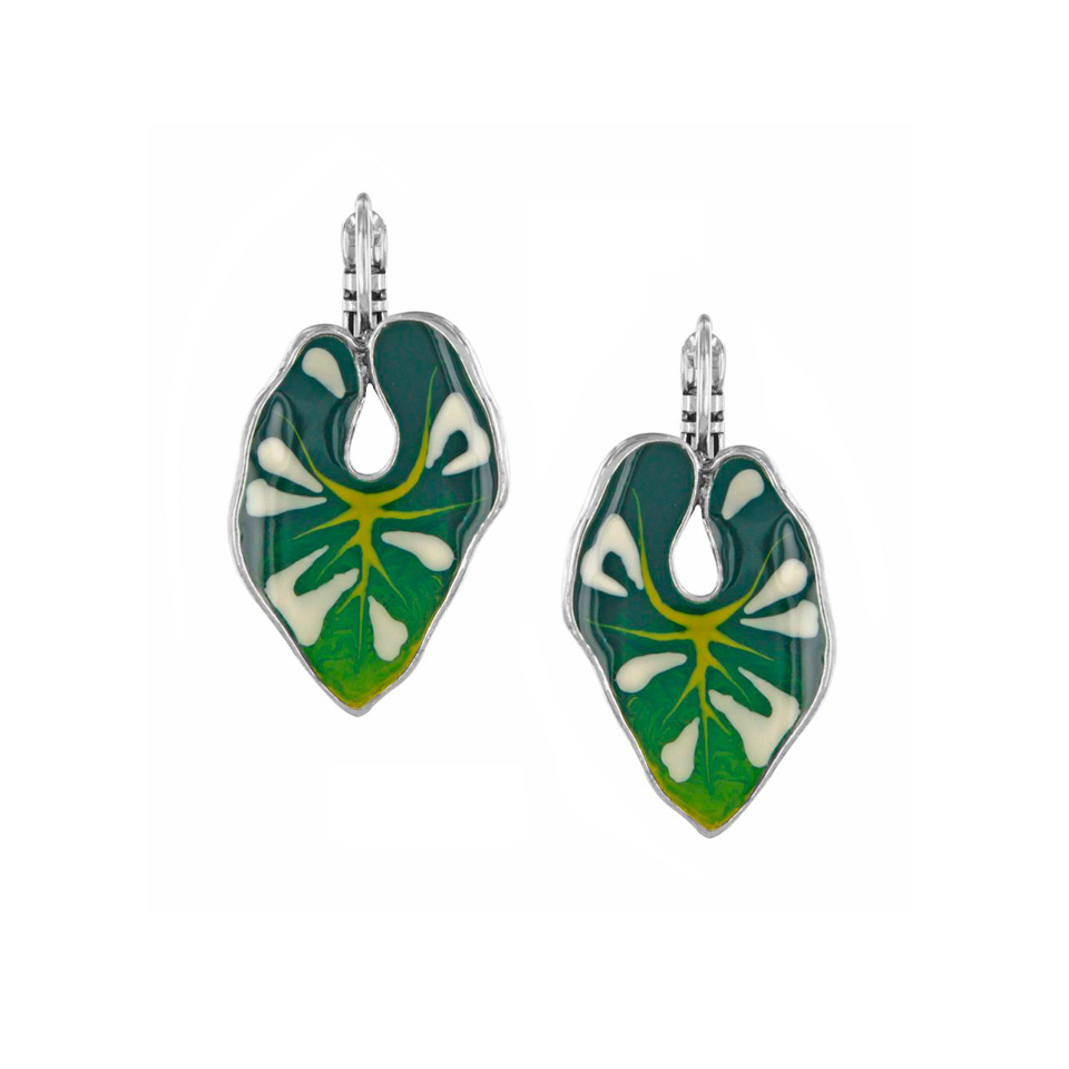 pendientes Taratata Fabuleuse cierre verde claro