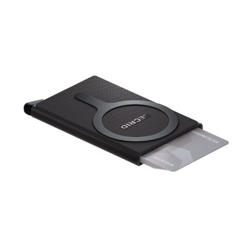 Tarjetero Card Protector negro Secrid Magsafe abierto