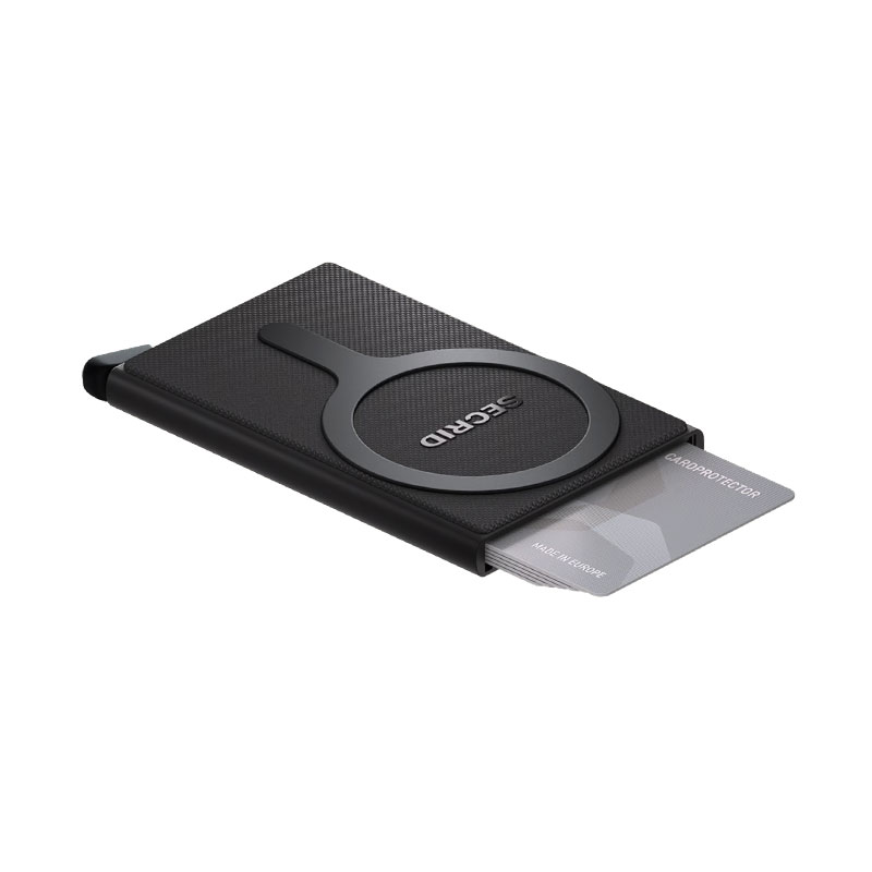 Tarjetero Card Protector negro Secrid Magsafe abierto