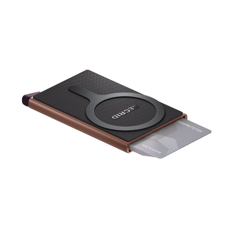 Tarjetero Card Protector rosa Secrid Magsafe abierto