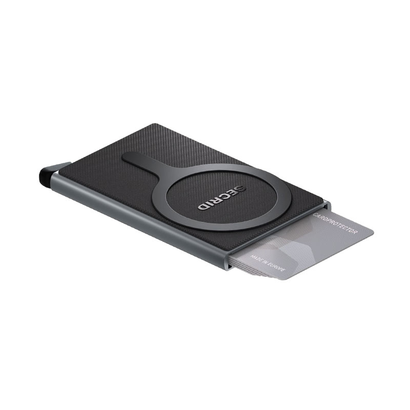 Tarjetero Card Protector titanium Secrid Magsafe abierto